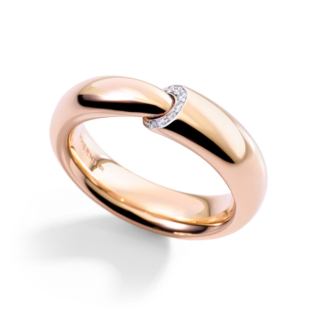 Calla One Ring, 1 diamond bezel – Vhernier
